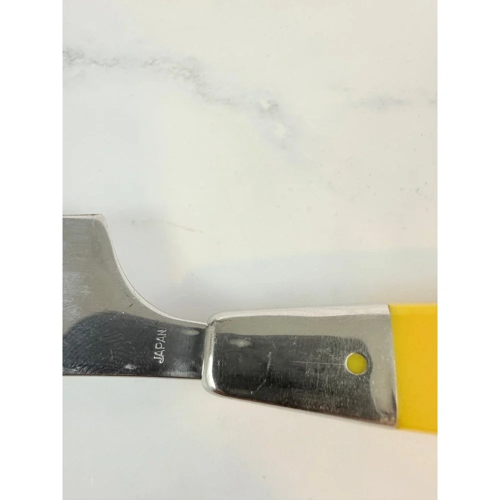 Vintage 1970s MCM Supreme Towle Yellow Spectro Flatware Butter Knife